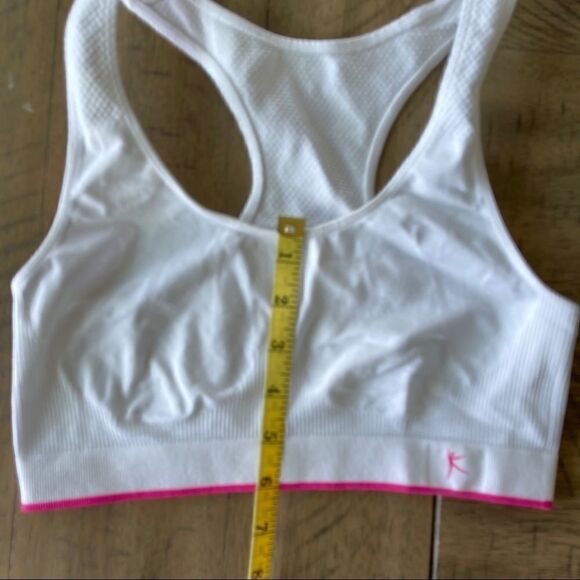 Danskin Now White Sports Bra, Size large - Picture 3 of 8